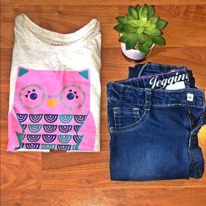 Girls Outfit Jeans & Top Set